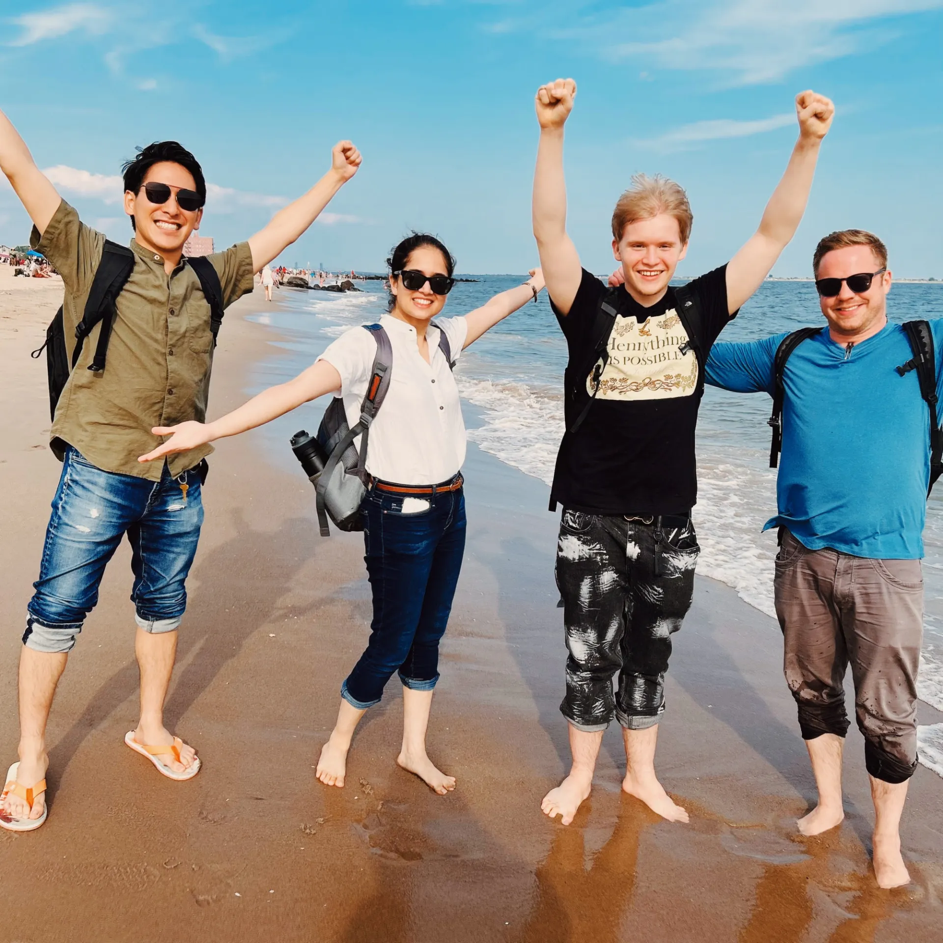 People on a beach